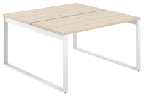 Стол-бенч с лючком Allegro / 1600×1438×750 / Профиль О-образный: 70×20 Белый / Столешница: Белый / AG.136.WH.L.72.WH Стол-бенч с лючком Allegro / 1600×1438×750 / Профиль О-образный: 70×20 Белый / Столешница: Белый / AG.136.WH.L.72.WH