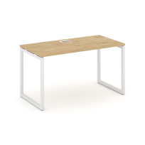 Стол офисный Style Project SN-4O.SP-004 / Дуб Табак – Металл Белый / 1580×600×750 Стол офисный Style Project SN-4O.SP-004 / Дуб Табак – Металл Белый / 1580×600×750