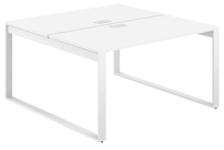 Стол-бенч с лючком Allegro / 1600×1438×750 / Профиль О-образный: 70×20 Белый / Столешница: Белый / AG.136.WH.L.72.WH Стол-бенч с лючком Allegro / 1600×1438×750 / Профиль О-образный: 70×20 Белый / Столешница: Белый / AG.136.WH.L.72.WH