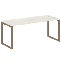 Metal System Quattro Стол офисный на О-образном м/к 40БО.СП-5 Вяз/Мокко металл 1800×720×750 Metal System Quattro Стол офисный на О-образном м/к 40БО.СП-5 Вяз/Мокко металл 1800×720×750