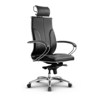 Кресло для руководителя Метта L 2c 46/K_17838_Кожа перфорированная NewLeather - Черный_Кожа перфорированная NewLeather - Черный Кресло для руководителя Метта L 2c 46/K_17838_Кожа перфорированная NewLeather - Черный_Кожа перфорированная NewLeather - Черный