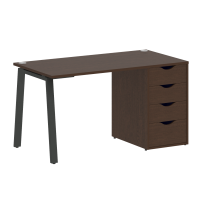 Home Office Стол офисный VR.SP-3-138.4.A Денвер Светлый/Металл Мокко 1380×720×750 Home Office Стол офисный VR.SP-3-138.4.A Денвер Светлый/Металл Мокко 1380×720×750