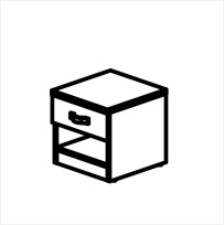 Тумба прикроватная с ящиком / ОРЕХ КЛАССИК VG310 Тумба прикроватная с ящиком / ОРЕХ КЛАССИК VG310