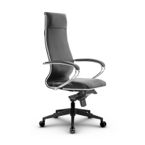 Кресло для руководителя Метта L 1m 42/K_17840_Кожа перфорированная NewLeather – Черный