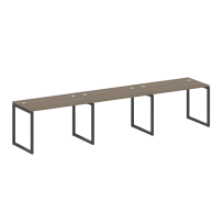 Metal System Quattro Р. ст. на 3 раб. места на О-образном м/к 40БО.СМ-3.2 Акация/Антрацит металл 3600*720*750 Metal System Quattro Р. ст. на 3 раб. места на О-образном м/к 40БО.СМ-3.2 Акация/Антрацит металл 3600*720*750