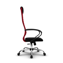 Кресло для руководителя Metta SU-BP-10 (SU-BK130-10) CH / Красный – Красный