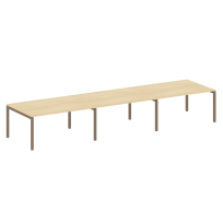 Metal System Quattro Перег. стол (3 столешницы) на П-оразном м/к 50БП.ПРГ-3.4 Акация/Антрацит металл 4800*1235*750 Metal System Quattro Перег. стол (3 столешницы) на П-оразном м/к 50БП.ПРГ-3.4 Акация/Антрацит металл 4800*1235*750