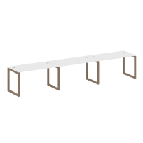 Metal System Quattro Р. ст. на 3 раб. места на О-образном м/к 50БО.СМ-3.3 Акация/Антрацит металл 4200*720*750 Metal System Quattro Р. ст. на 3 раб. места на О-образном м/к 50БО.СМ-3.3 Акация/Антрацит металл 4200*720*750