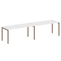 Metal System Quattro Р. ст. на 2 раб. места на П-образном м/к 40БП.СМ-2.4 Акация/Антрацит металл 3200*720*750 Metal System Quattro Р. ст. на 2 раб. места на П-образном м/к 40БП.СМ-2.4 Акация/Антрацит металл 3200*720*750