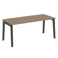 Onix Wood Direct Стол руководителя OW.SRR-5.8 Белый бриллиант/Дуб светлый/Белый металл 1780*800*750