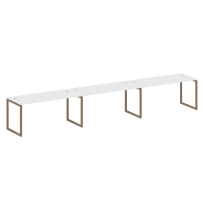 Metal System Quattro Р. ст. на 3 раб. места на О-образном м/к 40БО.СМ-3.4 Акация/Антрацит металл 4800*720*750 Metal System Quattro Р. ст. на 3 раб. места на О-образном м/к 40БО.СМ-3.4 Акация/Антрацит металл 4800*720*750