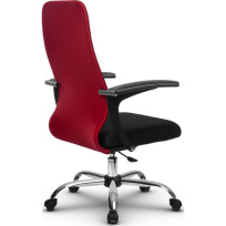 Кресло офисное Metta  SU-CM-10P (SU-СU160-10P) CH / Красный – Красный