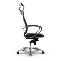 Кресло для руководителя Метта L 2c 46/K_17838_Кожа перфорированная NewLeather - Черный_Кожа перфорированная NewLeather - Черный Кресло для руководителя Метта L 2c 46/K_17838_Кожа перфорированная NewLeather - Черный_Кожа перфорированная NewLeather - Черный