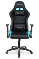 Геймерское кресло BX-3803/Blue кожа PU+сетка Черный/Синий / крестовина пластик Геймерское кресло BX-3803/Blue кожа PU+сетка Черный/Синий / крестовина пластик
