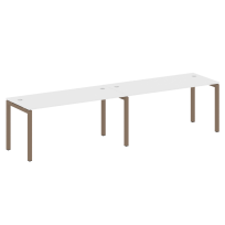 Metal System Quattro Р. ст. на 2 раб. места на П-образном м/к 50БП.СМ-2.4 Акация/Антрацит металл 3200*720*750 Metal System Quattro Р. ст. на 2 раб. места на П-образном м/к 50БП.СМ-2.4 Акация/Антрацит металл 3200*720*750