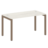 Metal System Quattro Стол офисный на П-образном м/к 50БП.СП-3 Вяз/Мокко металл 1400×720×750 Metal System Quattro Стол офисный на П-образном м/к 50БП.СП-3 Вяз/Мокко металл 1400×720×750