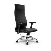 Кресло для руководителя Метта L 1c 42/4D_17833 Кожа перфорированная NewLeather – Черный Кресло для руководителя Метта L 1c 42/4D_17833 Кожа перфорированная NewLeather – Черный