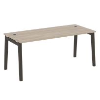 Onix Wood Direct Стол руководителя OW.SRR-5.8 Белый бриллиант/Дуб светлый/Белый металл 1780*800*750 Onix Wood Direct Стол руководителя OW.SRR-5.8 Белый бриллиант/Дуб светлый/Белый металл 1780*800*750