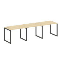 Metal System Quattro Р. ст. на 3 раб. места на О-образном м/к 40БО.СМ-3.1 Акация/Антрацит металл 3000*720*750 Metal System Quattro Р. ст. на 3 раб. места на О-образном м/к 40БО.СМ-3.1 Акация/Антрацит металл 3000*720*750