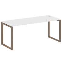 Metal System Quattro Стол офисный на О-образном м/к 40БО.СП-5 Вяз/Мокко металл 1800×720×750 Metal System Quattro Стол офисный на О-образном м/к 40БО.СП-5 Вяз/Мокко металл 1800×720×750