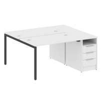 Metal System Quattro Р. ст. с тумбой на П-образном м/к 40БП.РС-СТП-2.2 Акация/Антрацит металл 1612*1475*750 Metal System Quattro Р. ст. с тумбой на П-образном м/к 40БП.РС-СТП-2.2 Акация/Антрацит металл 1612*1475*750