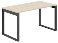 Стол офисный с вырезом Allegro / 1600×800×750 / Профиль О-образный: 70×20 Антрацит / Столешница: Белый / AG.109.WH.V.72.AN Стол офисный с вырезом Allegro / 1600×800×750 / Профиль О-образный: 70×20 Антрацит / Столешница: Белый / AG.109.WH.V.72.AN