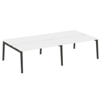 Onix Wood Рабочая станция OW.D.RS-4.4.8 Белый бриллиант/Дуб светлый/Белый металл 3160*1635*750 Onix Wood Рабочая станция OW.D.RS-4.4.8 Белый бриллиант/Дуб светлый/Белый металл 3160*1635*750