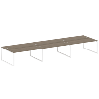 Metal System Quattro Р. ст. на 6 раб. места на О-образном м/к 40БО.СМ-6.5 Акация/Антрацит металл 5400*1475*750 Metal System Quattro Р. ст. на 6 раб. места на О-образном м/к 40БО.СМ-6.5 Акация/Антрацит металл 5400*1475*750