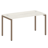 Metal System Quattro Стол офисный на П-образном м/к 40БП.СП-3 Вяз/Мокко металл 1400×720×750 Metal System Quattro Стол офисный на П-образном м/к 40БП.СП-3 Вяз/Мокко металл 1400×720×750