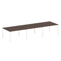 Metal System Перег. стол (3 столешницы) на П-оразном м/к БП.ПРГ-3.3 Акация/Антрацит металл 4200*1235*750