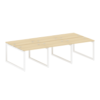 Metal System Quattro Р. ст. на 6 раб. места на О-образном м/к 50БО.СМ-6.1 Акация/Антрацит металл 3000*1475*750 Metal System Quattro Р. ст. на 6 раб. места на О-образном м/к 50БО.СМ-6.1 Акация/Антрацит металл 3000*1475*750