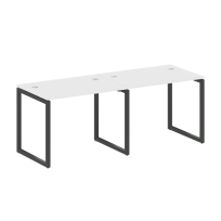 Metal System Quattro Р. ст. на 2 раб. места на О-образном м/к 40БО.СМ-2.1 Акация/Антрацит металл 2000*720*750 Metal System Quattro Р. ст. на 2 раб. места на О-образном м/к 40БО.СМ-2.1 Акация/Антрацит металл 2000*720*750
