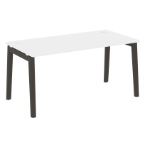 Onix Wood Стол офисный OW.SP-4.8 Дуб мали/Дуб светлый/Белый металл 1580×800×750 Onix Wood Стол офисный OW.SP-4.8 Дуб мали/Дуб светлый/Белый металл 1580×800×750
