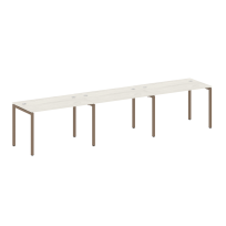 Metal System Quattro Р. ст. на 3 раб. места на П-образном м/к 40БП.СМ-3.2 Акация/Антрацит металл 3600*720*750 Metal System Quattro Р. ст. на 3 раб. места на П-образном м/к 40БП.СМ-3.2 Акация/Антрацит металл 3600*720*750