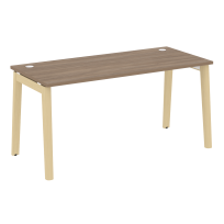 Onix Wood Стол офисный OW.SP-4.7 Дуб мали/Дуб светлый/Белый металл 1580×720×750 Onix Wood Стол офисный OW.SP-4.7 Дуб мали/Дуб светлый/Белый металл 1580×720×750
