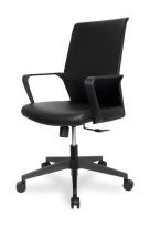 Кресло офисное College CLG-427 LBN-B Black Кожа PU Черный / Крестовина пластик Кресло офисное College CLG-427 LBN-B Black Кожа PU Черный / Крестовина пластик