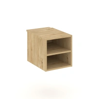 Тумба для документов с двумя открытыми нишами Style Project SN.TP-013 / Тиквуд Светлый / 343×591×352