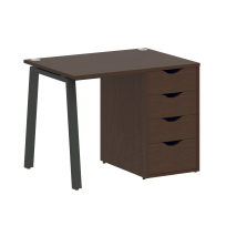 Home Office Стол офисный VR.SP-3-98.4.A Денвер светлый/Белый металл 980×720×750 Home Office Стол офисный VR.SP-3-98.4.A Денвер светлый/Белый металл 980×720×750