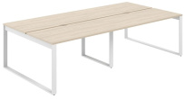 Стол-бенч с вырезом Allegro / 2800×1638×750 / Профиль О-образный: 70×20 Белый / Столешница: Белый / AG.148.WH.V.72.WH Стол-бенч с вырезом Allegro / 2800×1638×750 / Профиль О-образный: 70×20 Белый / Столешница: Белый / AG.148.WH.V.72.WH
