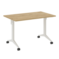 X-Pull Стол складной мобильный X.M-2.7 Тиквуд тёмный/Белый металл 1180×720×753