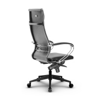 Кресло для руководителя Метта L 1m 42/K_17840_Кожа перфорированная NewLeather – Черный