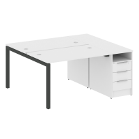 Metal System Quattro Р. ст. с тумбой на П-образном м/к 50БП.РС-СТП-2.2 Акация/Антрацит металл 1612*1475*750 Metal System Quattro Р. ст. с тумбой на П-образном м/к 50БП.РС-СТП-2.2 Акация/Антрацит металл 1612*1475*750