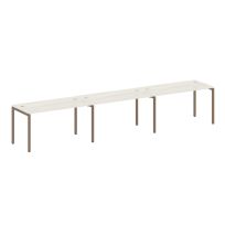 Metal System Quattro Р. ст. на 3 раб. места на П-образном м/к 40БП.СМ-3.3 Акация/Антрацит металл 4200*720*750 Metal System Quattro Р. ст. на 3 раб. места на П-образном м/к 40БП.СМ-3.3 Акация/Антрацит металл 4200*720*750