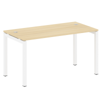 Metal System Quattro Стол офисный на П-образном м/к 50БП.СП-3 Вяз/Мокко металл 1400×720×750 Metal System Quattro Стол офисный на П-образном м/к 50БП.СП-3 Вяз/Мокко металл 1400×720×750