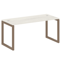 Metal System Quattro Стол офисный на О-образном м/к 50БО.СП-4 Вяз/Мокко металл 1600×720×750 Metal System Quattro Стол офисный на О-образном м/к 50БО.СП-4 Вяз/Мокко металл 1600×720×750