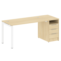 Metal System Quattro Р. ст. с тумбой на П-образном м/к 50БП.РС-СТП-1.3 Акация/Антрацит металл 1812*720*750 Metal System Quattro Р. ст. с тумбой на П-образном м/к 50БП.РС-СТП-1.3 Акация/Антрацит металл 1812*720*750