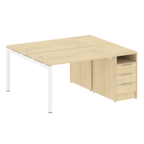 Metal System Quattro Р. ст. с тумбой на П-образном м/к 50БП.РС-СТП-2.2 Акация/Антрацит металл 1612*1475*750 Metal System Quattro Р. ст. с тумбой на П-образном м/к 50БП.РС-СТП-2.2 Акация/Антрацит металл 1612*1475*750