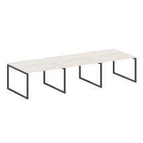 Metal System Quattro Перег. стол (3 столешницы) на О-оразном м/к 40БО.ПРГ-3.2 Акация/Антрацит металл 3600*1235*750 Metal System Quattro Перег. стол (3 столешницы) на О-оразном м/к 40БО.ПРГ-3.2 Акация/Антрацит металл 3600*1235*750