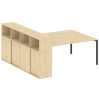 Metal System Quattro Р. ст. с шкафом-купе на П-образном м/к 40БП.РС-СШК-4.5 Т Акация/Антрацит металл 2210*2332*1098 Metal System Quattro Р. ст. с шкафом-купе на П-образном м/к 40БП.РС-СШК-4.5 Т Акация/Антрацит металл 2210*2332*1098