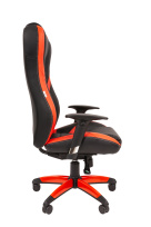 Игровое кресло Chairjet 22 черно-красный синхромех. рег.локти, слайдер